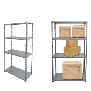 Étagère de rangement métallique sans boulons pour <span class=keywords><strong>garage</strong></span>, de moyenne capacité, 4 niveaux, avec protection contre la corrosion - Product Image 2