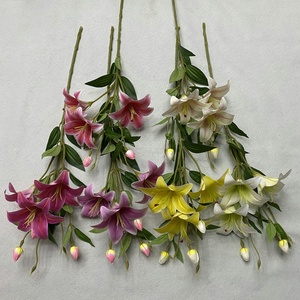 Flor <span class=keywords><strong>de</strong></span> lirio artificial <span class=keywords><strong>de</strong></span> 6 cabezas <span class=keywords><strong>de</strong></span> Calla <span class=keywords><strong>de</strong></span> seda al por mayor para decoración, venta al por mayor <span class=keywords><strong>de</strong></span> - Product Image 3