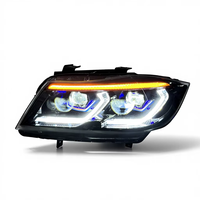 Phares bicolores pour BMW E90 Série 3 2005-2012 E90 320i 325i 330i 335i Jaune Blanc DRL Phare LED