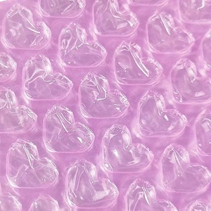 Commercio all'ingrosso a forma di cuore bollettini a bolle rosa blu busta di plastica chiusura lampo per imballaggio con chiusura lampo per spedizione postale Express - Product Image 3