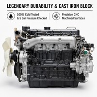 Rakitan Mesin Diesel Turbo GOLDMAX Isuzu 4JG2 3.1L 8971480760 untuk Trooper Bighorn MU Holden Jackaroo 4JG2-T Motor