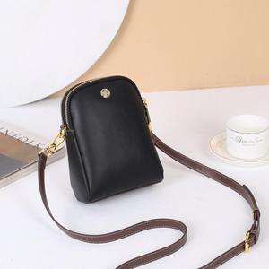 Women <b>Small</b> Phone Bag Genuine Cow Leather Fashion <b>Purse</b> <b>Lady</b> Crossbody Shoulder Sling Bags Contrasting Color - Product Image 3
