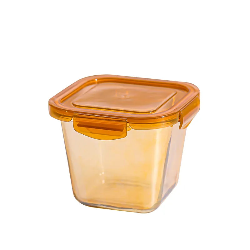 CD-10260 Eco Friendly forno a microonde borosilicato 750ml vetro contenitore di preparazione degli alimenti per la conservazione degli alimenti con coperchio ermetico