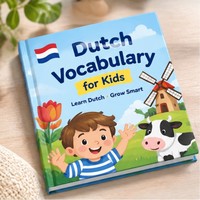 Libro Educativo de Vocabulario en Holandés con Temas de Animales y Vehículos para Práctica Guiada en el Aula