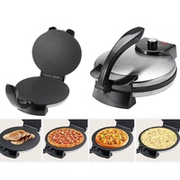 Crêpière électrique domestique Machine à crêpes antiadhésive avec contrôle de la température pour la crêpière en acier inoxydable de cuisine domestique