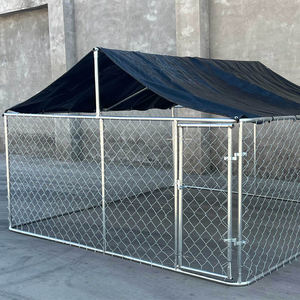 Sıcak satış köpek kulübesi açık sıcak daldırma galvanizli ucuz köpek kulübesi kaynaklı tel köpek kafesi - Product Image 2