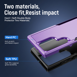 Colore contrasto cavalletto magnetico Antishock TPU PC Cover posteriore per <span class=keywords><strong>Samsung</strong></span> <span class=keywords><strong>Galaxy</strong></span> S24 ULTRA S23 Ultra armatura custodia per telefono s22 - Product Image 4