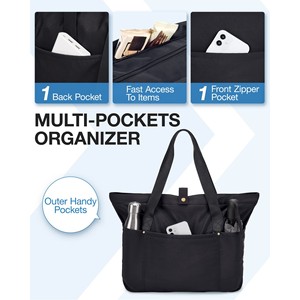 Monogram Canvas Tote Túi Cá Nhân Ban Đầu Chữ Tùy Chỉnh Logo Nylon Túi Với Dài Xử Lý Cho Phụ Nữ Sử Dụng Hàng Ngày - Product Image 5