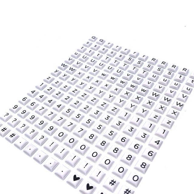 Fashion Design Puffy Foam Alphabet Letter Stickers 3D Cartoon Bubble Letters 3M Adhesive for Holiday Decoration YouLian Brand