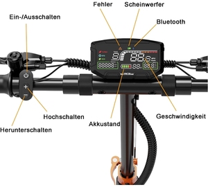 Trottinette pliable à deux roues EU RCB D7 48V avec batterie 27Ah pour une vitesse de 25 km/h et une autonomie de 80-100 km - Product Image 4
