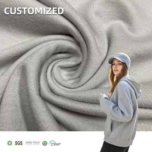 בד טרי צרפתי סרוג ידידותי לסביבה UPF50, 30% כותנה אורגנית 70% במבוק, לקפוצ'ונים - Product Image 1