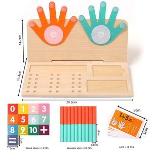 Juguetes Educativos Montessori para <span class=keywords><strong>la</strong></span> Primera Infancia, Conteo con los Dedos, Juguetes de Matemáticas para Bebés y Niños, Juguetes de Enseñanza con <span class=keywords><strong>la</strong></span> Palma de <span class=keywords><strong>la</strong></span> Mano - Product Image 6