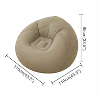 Taşınabilir Chesterfield Fauteuil Salon Gonflable aşk şezlong koltuk hava yatağı Set fasulye torbası mobilya şişme koltuk kanepe sandalye