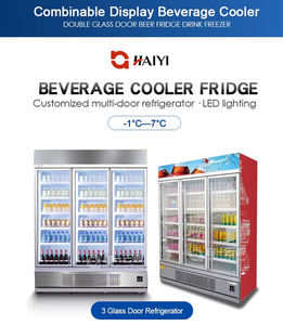 Thương mại đồ uống hiển thị dọc tủ đông với cửa kính làm mát không khí Cola hiển thị tủ lạnh để phục vụ đồ uống đồ uống mát - Product Image 2