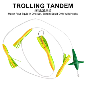 TGD Best TR007 <span class=keywords><strong>Esche</strong></span> Artificiali in Silicone Morbido da 9 pollici/22,5 cm per Pesca in Acque Profonde, Daisy Chain UV, Esca per Marlin, Tonno, Polpo, Esca da Traina - Product Image 4