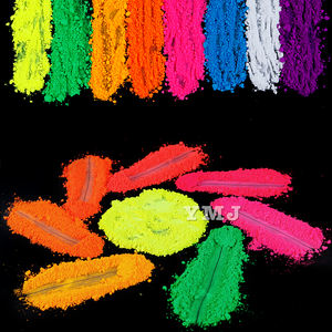 12 colores solvente fluorescencia polvo pigmento neón colorido aceitoso UV pigmentos fluorescentes para gimnasio tiza jabón Maki - Product Image 4