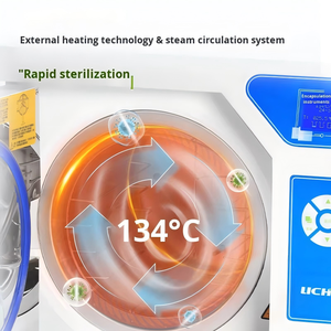 Autoclave dentaire professionnel avec sécheur - Aspiration à 3 pulsations pour un retour rapide des instruments, stérilisateur de bureau pour cliniques très occupées - Product Image 4