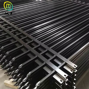 ألواح مجلفنة ثلاثية الأبعاد من الفولاذ المجلفن المطلي بالمسحوق الأسود حسب الطلب ، بوابة خارجية سهلة التجميع - Product Image 1