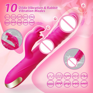 Silicone Clitoral Stimulator Adult Toys G Spot Rabbit <b>Vibrator</b> with 3 <b>Thrust</b> and 10 Vibrate Modes, Sex Toy for Solo and Couple - Product Image 5