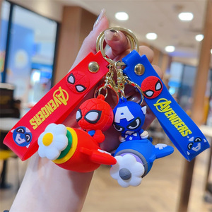 Portachiavi a Forma di Aeroplano Cartoon, Regalo per Ragazzi, Accessorio Anti-smarrimento per Chiavi Auto con Cinturino da Polso, Portachiavi 3D - Product Image 1