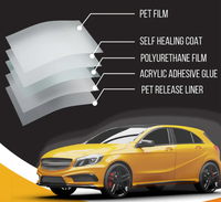 Film de protection de peinture pour carrosserie de voiture, épaisseur 8,0 mil, anti-sable, anti-rayures, anti-UV, changeant de couleur, garantie 1 an