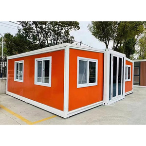 Casa de contenedores aislada prefabricada de 20 pies y 40 pies, 2-5 dormitorios, pequeño inodoro de Villa, diseño expandible para uso en centros comerciales y hoteles - Product Image 5