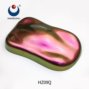 Sheng Zhu popular serie HZ09 4-5 <span class=keywords><strong>colores</strong></span> <span class=keywords><strong>spray</strong></span> coche pintura camaleón cambio de color pigmento <span class=keywords><strong>en</strong></span> polvo bajo MOQ - Product Image 5
