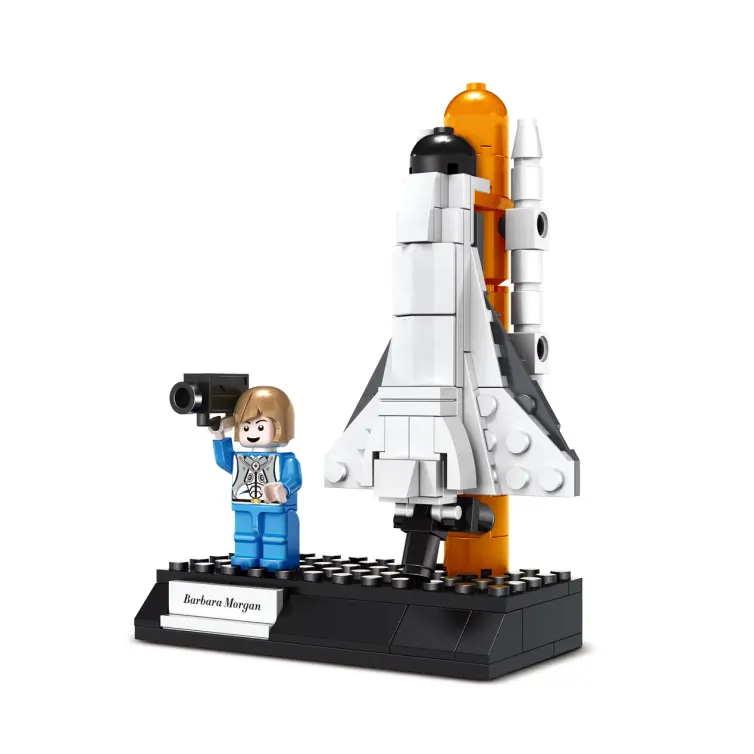 Ruimtevaart Raket Satelliet Spaceshuttle Moon Rover Kleine Deeltjesjongen Verzamelde Intelligentie Bouwstenen Geschenk 103Pcs Speelgoed