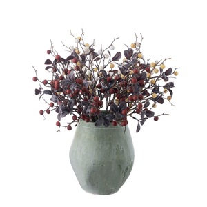 CallaFloral Branche artificielle de fruit de la fortune en plastique pour décoration intérieure, rouge, noir, blanc, jaune, violet, branche unique, artisanat, mariage - Product Image 5