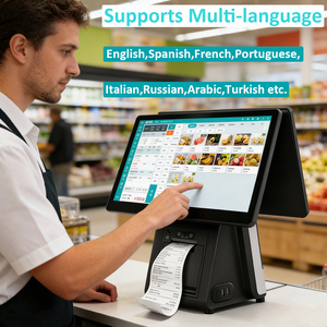 Sistema POS All-in-One con Schermo Touch Nero, Windows I5, Terminale per <span class=keywords><strong>Vendita</strong></span> al Dettaglio, Registratore <span class=keywords><strong>di</strong></span> <span class=keywords><strong>Cassa</strong></span> per Ristoranti - Product Image 3