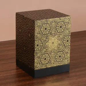 定制木盒EVA + 天鹅绒哑光木质高贵优雅设计奢华定制礼品木盒阿拉伯香水