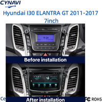 CYNAVI Hyundai I30 Elantra 7'' 2011-2017 Navigation GPS Android Auto Stéréo Autoradio Écran partagé Affichage RGB Android OS