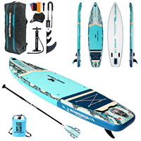 Tabla de Paddle Surf Inflable de 10.6 pies con Tecnología Anti-Torsión, Tabla SUP Profesional para Turismo con Remo de Carbono de 3 Piezas