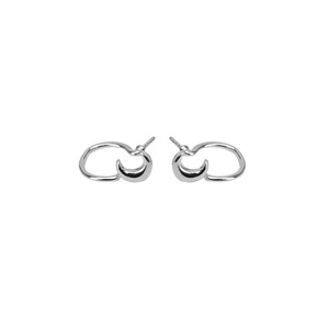 Boucles d'oreilles en argent S925, forme de cuillère, avec perle, bijoux tendance, composants de fabrication de bijoux, 8-10, crochet d'oreille, support vide pour bricolage, 1249 - Product Image 5