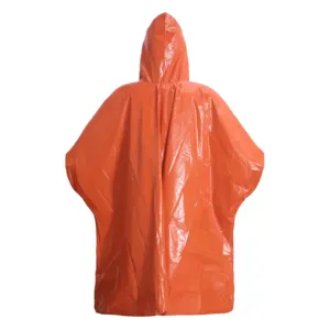 Equipamento de Sobrevivência e Equipamento de emergência Chuva Poncho Híbrido 4 de pacote