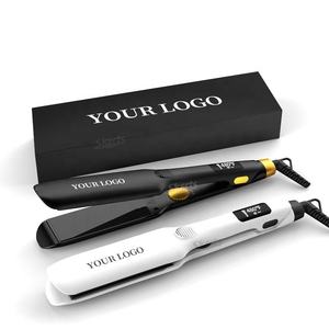 Plancha profesional de pelo de queratina para salón de titanio nano, plancha plana con etiqueta privada lcd - Product Image 6