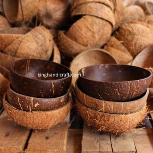 Bol artisanal en coquille de noix de coco naturelle, écologique, durable, léger et réutilisable pour smoothies, salades d'acai, riz et desserts - Product Image 6