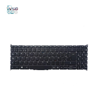 SZ-Wisbuild Keyboard Spanyol LED Backlit Plastik Hitam Ukuran Penuh Baru untuk Aspire 5 A515-54/A515-54G/A515-52/A515-52G/A515-53
