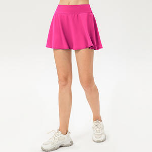 Venta al por mayor Mujeres 2 en 1 Cintura Alta una Línea Golf Tenis Baile Fitness Falda - Product Image 6