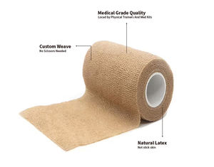 Vendaje autoadhesivo, vendaje atlético, elástico cohesivo, calcetín <span class=keywords><strong>de</strong></span> fútbol, cinta cohesiva no tejida para juegos <span class=keywords><strong>de</strong></span> fútbol - Product Image 2