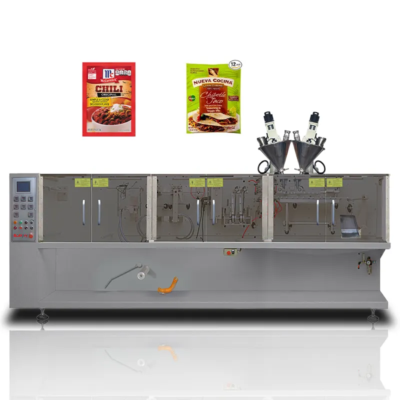 High Speed Tablet Sachet Packing Fully Auto 2gm 200g Coffee Sugar Granules Flat Pouch Filling Packaging Machine