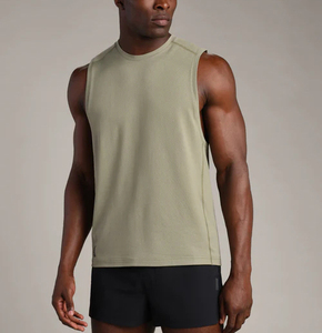 Débardeurs d'entraînement <span class=keywords><strong>sans</strong></span> manches personnalisés en gros pour hommes, livraison DDP 2026 - Product Image 1