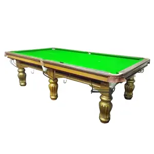 Şekil yüksek kalite Snooker topları ile amerikan 12ft turnuva Snooker bilardo masa bez ucuz bilardo masası