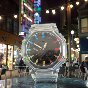 นาฬิกาข้อมือกันกระแทก รุ่น <span class=keywords><strong>G</strong></span> Series Analog Sport Business ของแท้จากโรงงาน ขายส่ง รุ่น GA2100 <span class=keywords><strong>GM</strong></span> สายหนัง/ซิลิโคน/พลาสติก กันน้ำได้ 50 บาร์ - Product Image 2