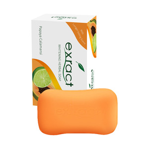 PAPAYA Jabón hecho a mano de limón y fruta Jabón de barra de limpieza para lavado de cara para ducha de baño Todo Tipo de Piel al por mayor - Product Image 6