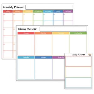 Tableau blanc mural pour réfrigérateur, calendrier et plan d'apprentissage, tableau d'affichage pour réfrigérateur - Product Image 2