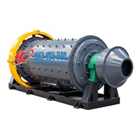 Broyeur à billes haute énergie pour sable de silice, calcaire et basalte, capacité 10 tonnes par heure, avec moteur et engrenage