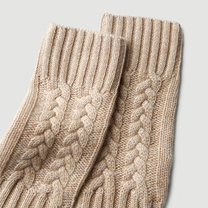 Guantes sin dedos de cachemira para mujer, tejido de punto, cálidos para invierno, color sólido, en stock, venta al por mayor - Product Image 6