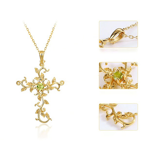 Collar con Colgante de Hojas Florales Vintage para Mujer, Elegante Cadena con Incrustaciones, Joyería de Moda, Regalo - Product Image 2