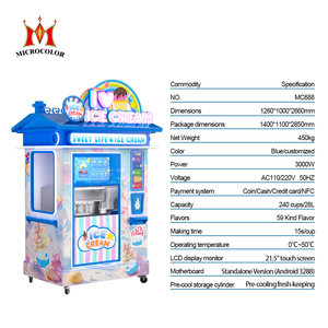 Hot bán chuyên nghiệp Máy làm kem máy bơm không khí ngay lập tức Softy Ice Cream <span class=keywords><strong>Maker</strong></span> tự động Máy bán hàng tự động cho Ice Cream - Product Image 2